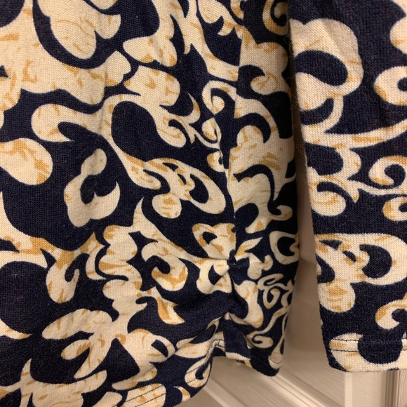 Allegra K Side Ruched Patterned Tunic Shirt - Picture 7 of 16